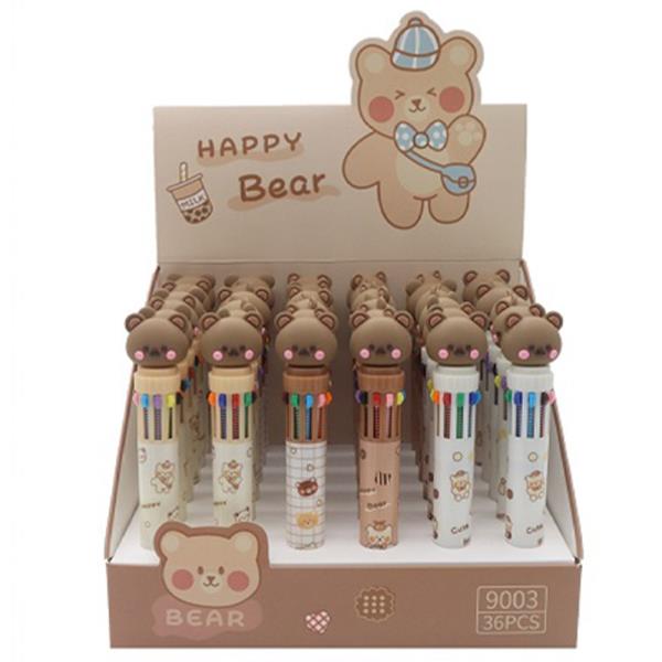 CUTE BEAR MULTI COLOR PEN 36 PC SET
