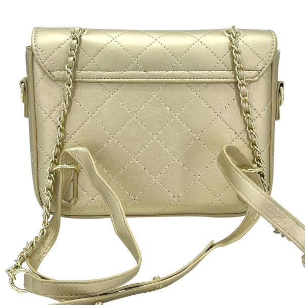 2IN1 QUILTED CROSSBODY W STAR POUCH SET