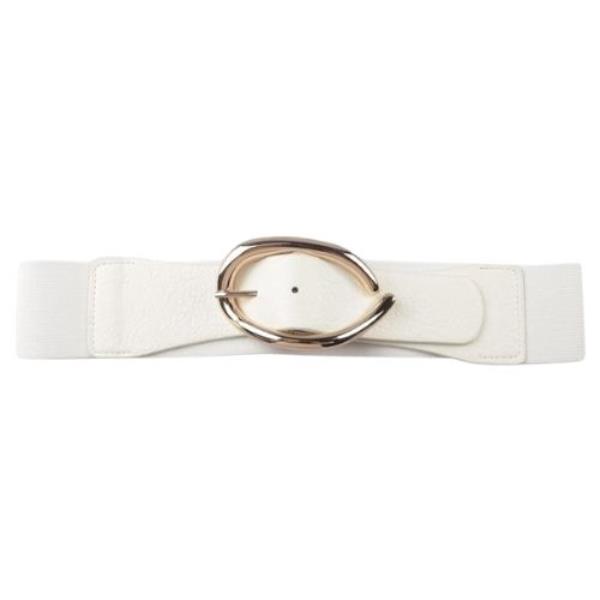 OVAL METAL BUCKLE ELASTIC BELT