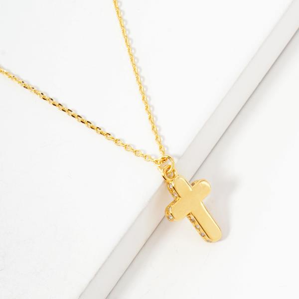 18K GOLD RHODIUM QUIET STRENGTH NECKLACE