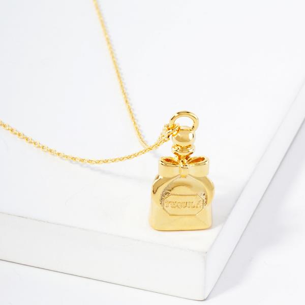 18K GOLD RHODIUM TEQUILA NECKLACE