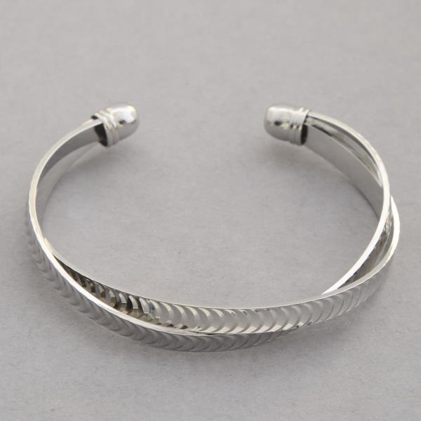 SODAJO CRISS CROSS GOLD DIPPED CUFF BRACELET
