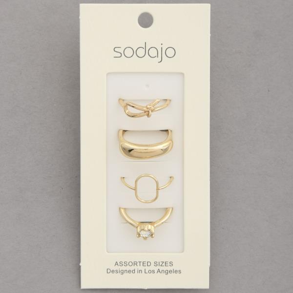 SODAJO METAL ASSORTED RING SET