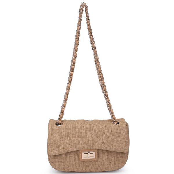DAISY WOVEN DESIGN CROSSBODY BAG