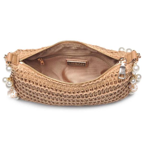 STEPH WOVEN DESIGN EVENING BAG