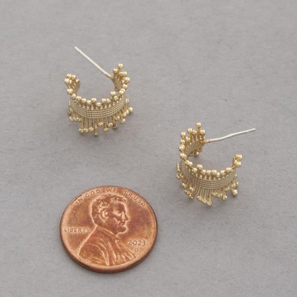 METAL GOLD DIPPED STERLING SILVER POST EARRING