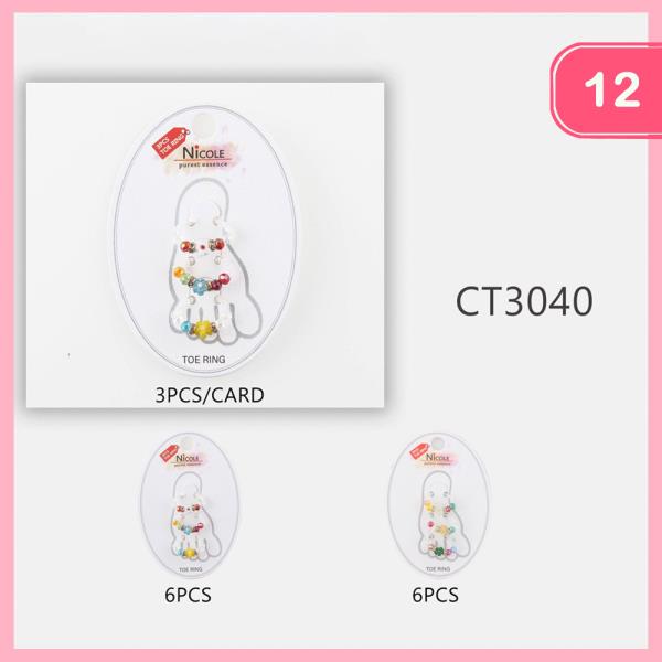 ASSORTED TOE RING SET (12 UNITS)