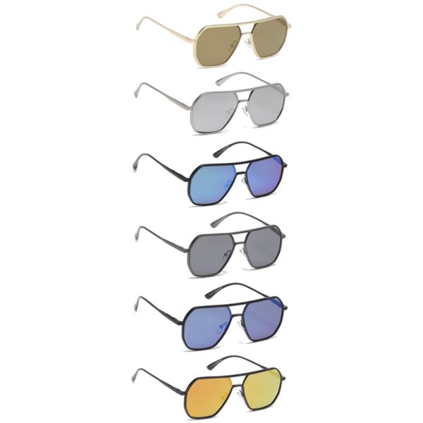FASHION ROUND AVIATORS SHAPED SUNGLASSES 1DZ