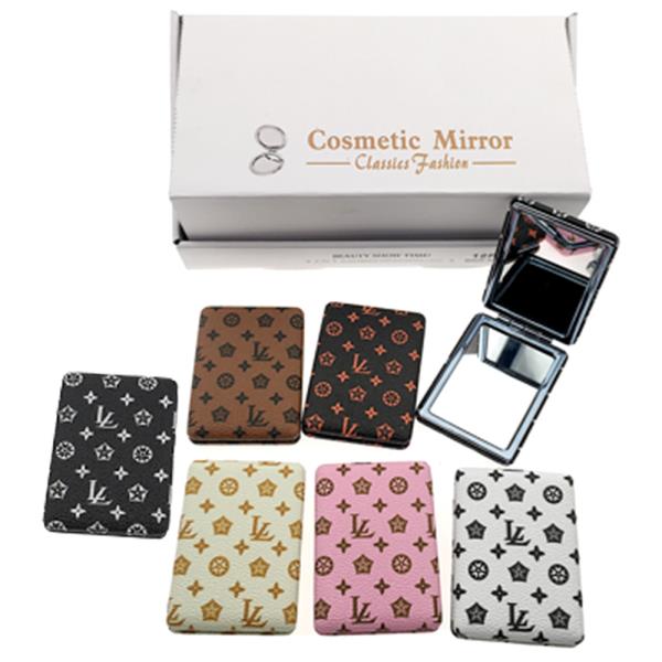 2IN1 APLANE MIRROR AND MAGNIFYING GLASS PRINTED DESIGN (12 UNITS)