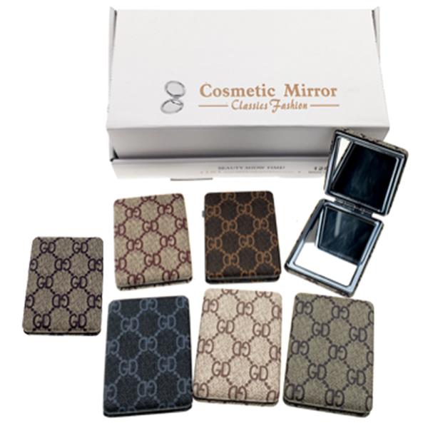 2IN1 APLANE MIRROR AND MAGNIFYING GLASS PRINTED DESIGN (12 UNITS)