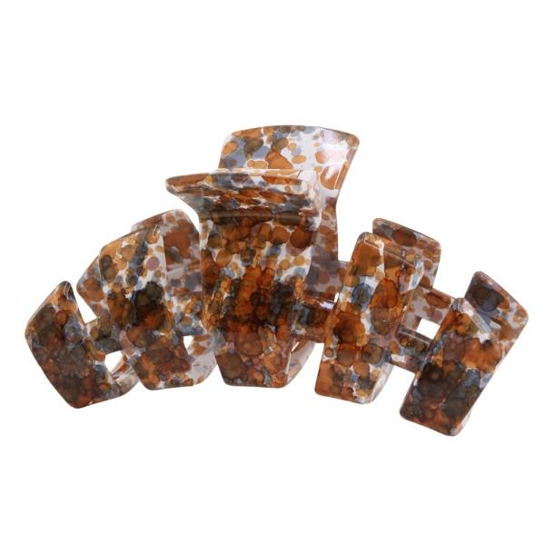 MARBLE PATTERN CLAW HAIR CLIP