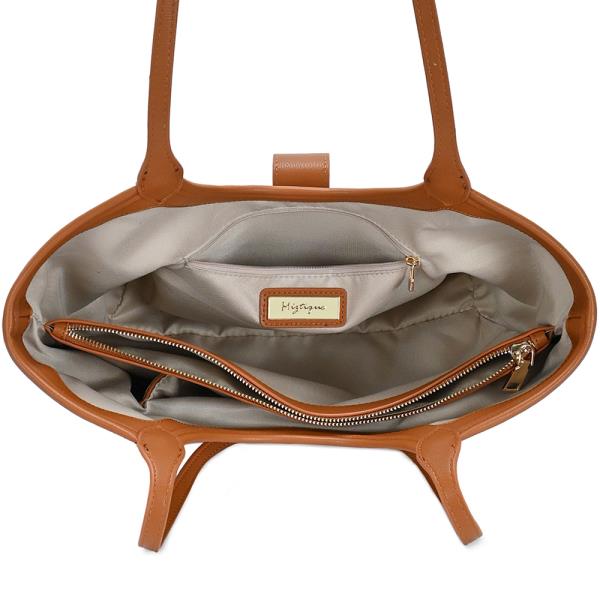 CHIC FASHION STRAW SHOULDER TOTE BAG