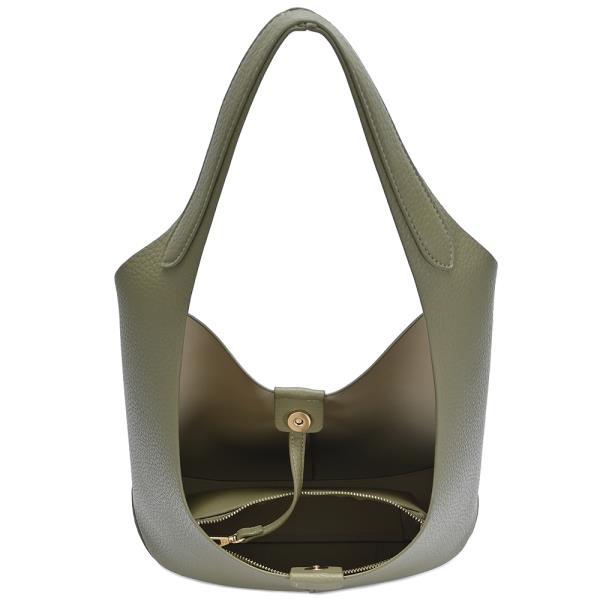 2IN1 TEXTURED SHOULDER HOBO W POUCH SET
