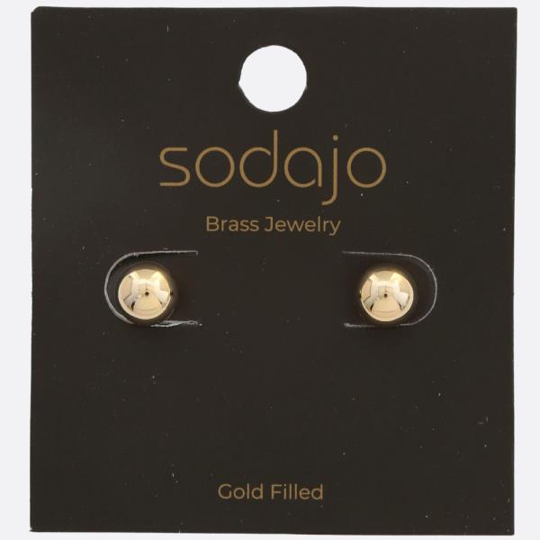 SODAJO BALL BEAD GOLD FILLED EARRING