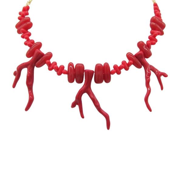 CORAL REEF BEAD NECKLACE