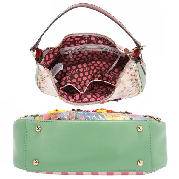 NICOLE LEE DREAMS BLOSSOM HOBO BAG