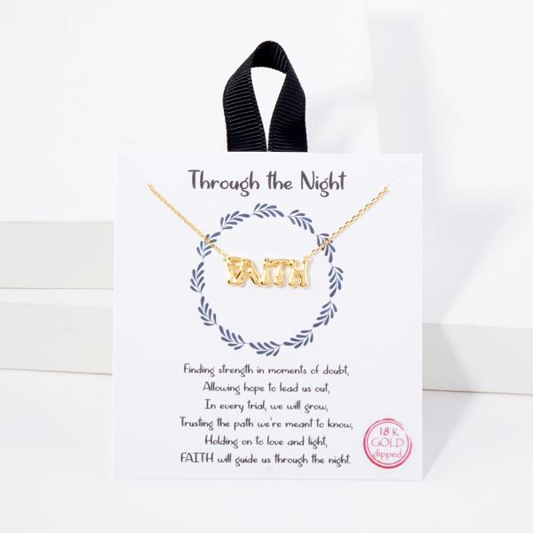 18K GOLD RHODIUM THROUGH THE NIGHT NECKLACE