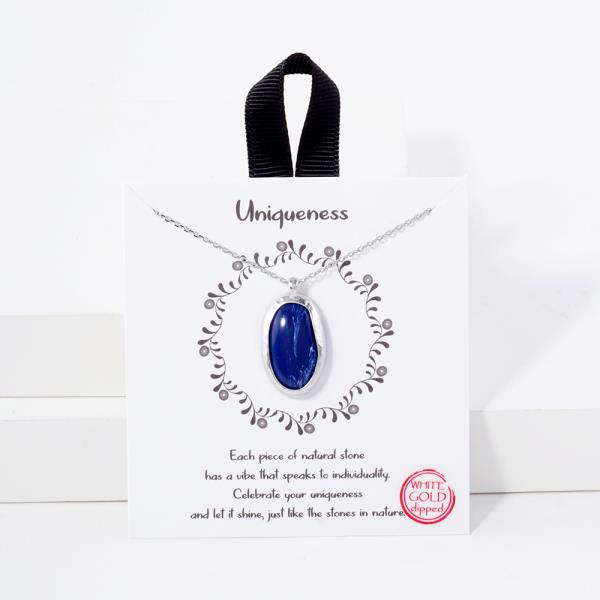18K GOLD RHODIUM UNIQUENESS NECKLACE