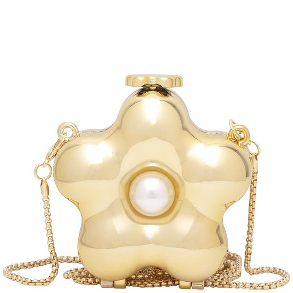 STAR PEARL METALLIC EVENING CLUTCH BAG