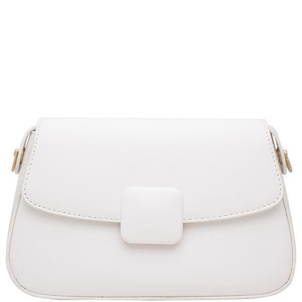 SMOOTH PLAIN FLAP HANDLE BAG