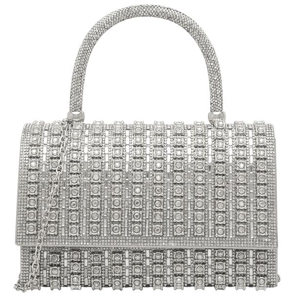 STUDDED STYLISH FLAP HANDLE BAG