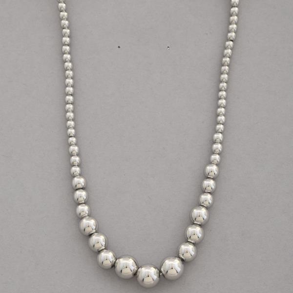 BALL BEAD LINK METAL NECKLACE