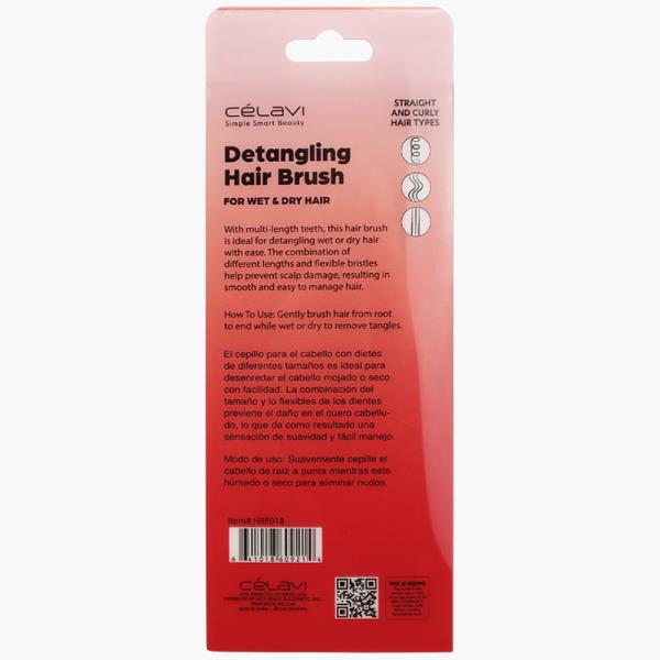 CELAVI STRAWBERRY DETANGLE BRUSH