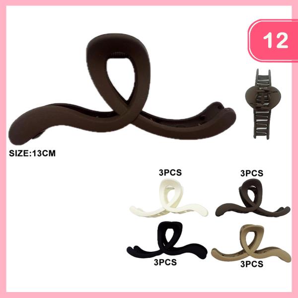 HAIR CLAW JAW CLIP (12 UNITS)