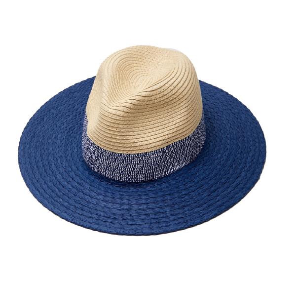 3 PC TWO TONE FEDORA SUN HAT