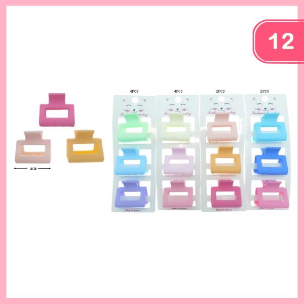 HAIR CLAW JAW CLIP 3 PC SET (12 UNITS)