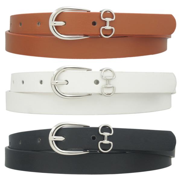 METAL POINT U BUCKLE BELT 3 PC SET