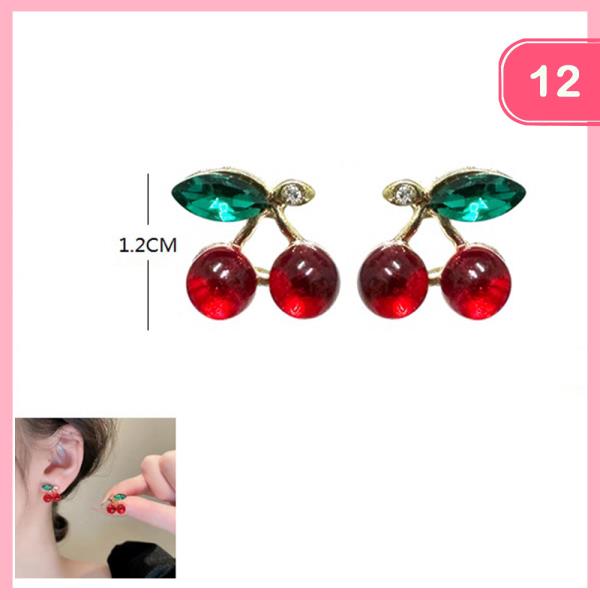 CHERRY POST EARRING (12 UNITS)