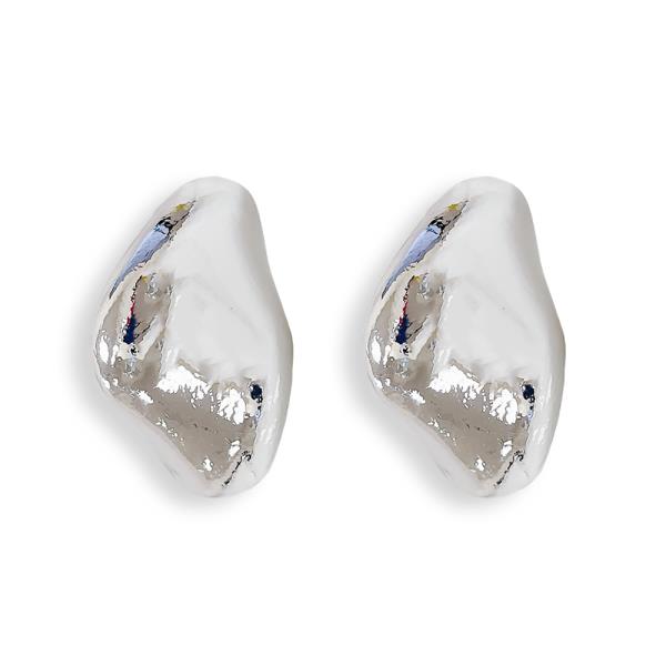 ORGANIC SHAPE METAL EARRING