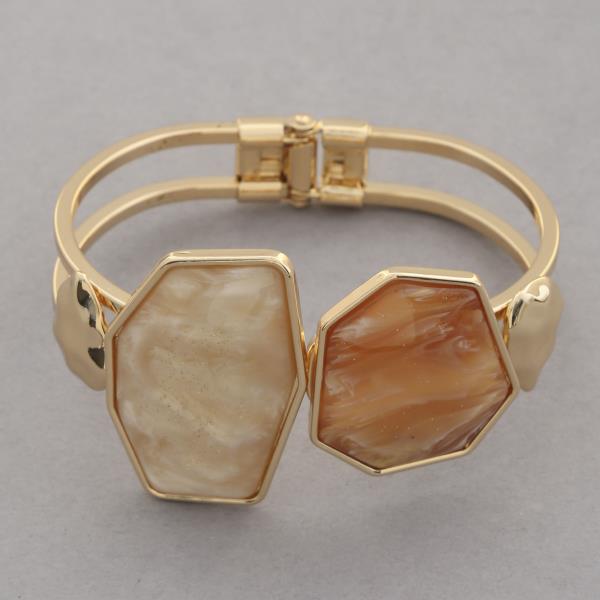 GEO SHAPE HINGE CUFF BRACELET