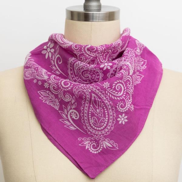 TIMELESS FLORAL PAISLEY BANDANA – FASHIONABLE & MULTI-PURPOSE