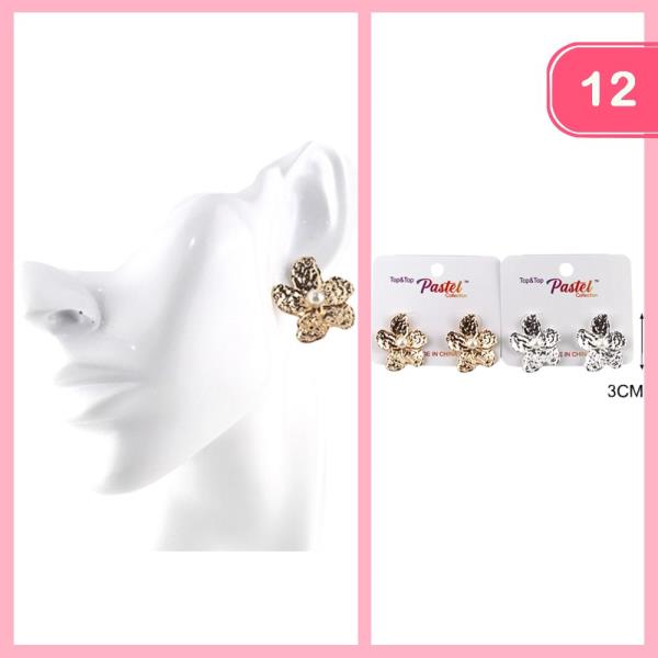 FLOWER EARRINGS (12 UNITS)