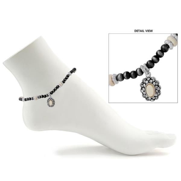 WESTERN CHARM BEADED ANKLET