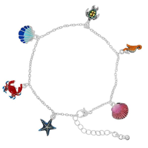 SEA LIFE CHARM STATION ANKLET