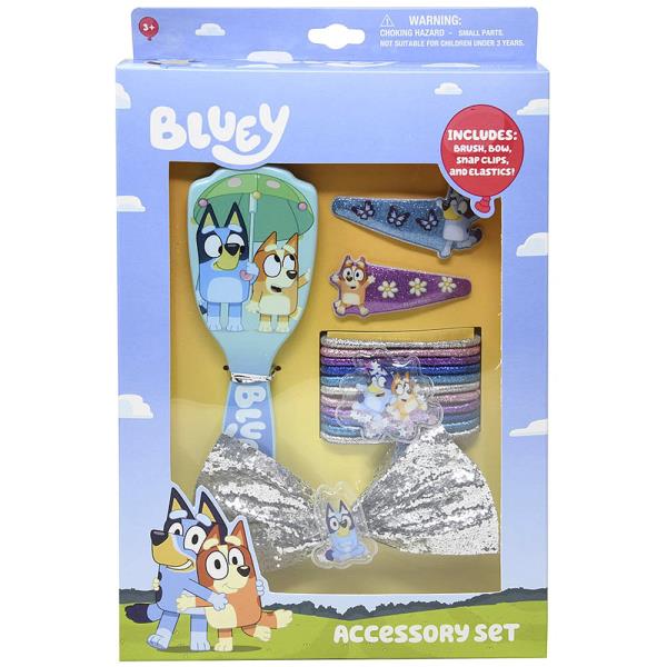 BLUEY BRUSH AND HAIR ACCESSORIES SET