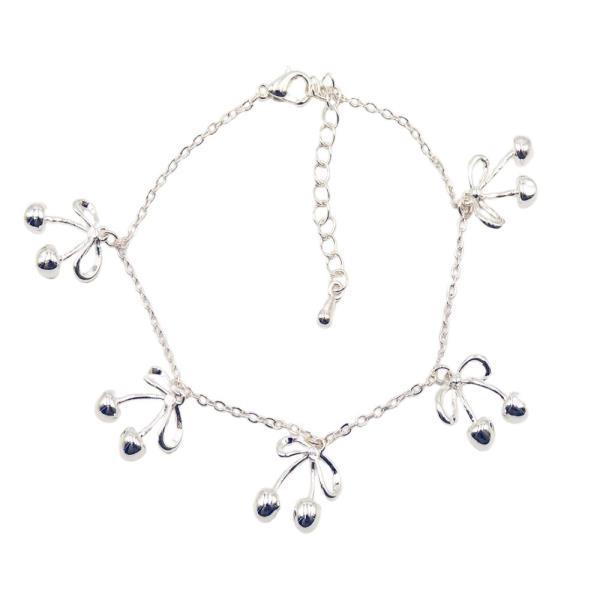CHERRY CHARM METAL BRACELET