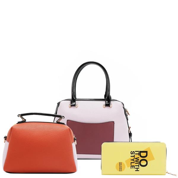 NICOLE LEE NAIL POLISH 3 PIECE SET (HANDBAG, CROSSBODY, WALLET)