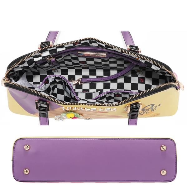 NICOLE LEE NAIL POLISH DOME SHOULDER BAG