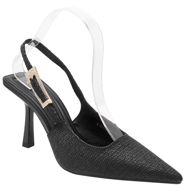 RAFFIA SLINGBACK HEEL W SIDE BUCKLE 12 PAIRS