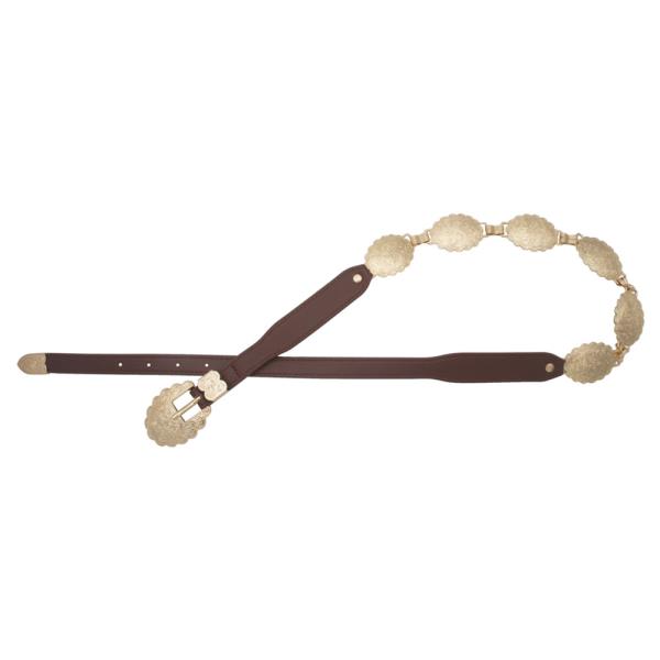 SWIRL FLORA CHAIN & PU BELT