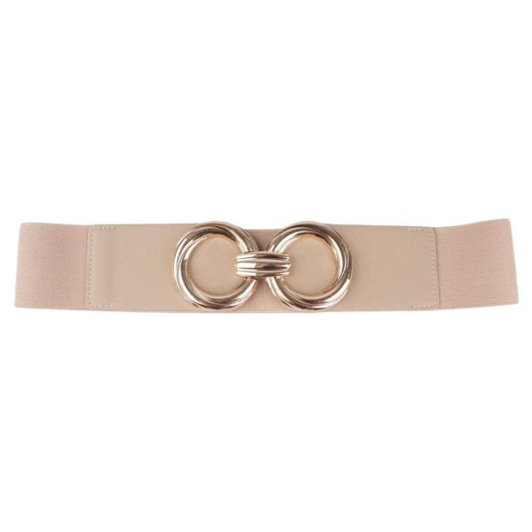 METAL ROUND BUCKLE ELASTIC BELT