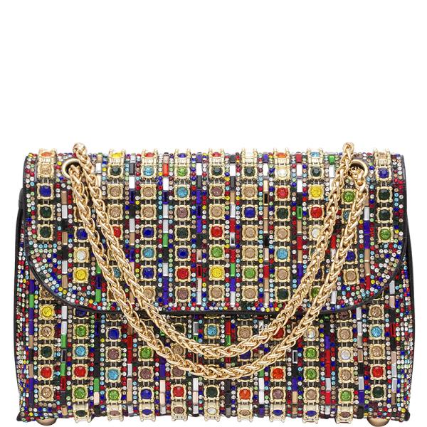 RHINESTONE GEM CROSSBODY BAG
