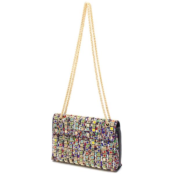 RHINESTONE GEM CROSSBODY BAG