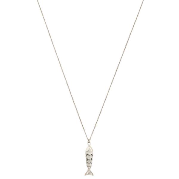 METAL FISH PENDANT NECKLACE