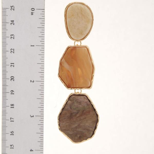 COLORFUL ORGANIC SHAPE DANGLE EARRING