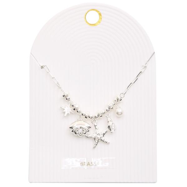 SEALIFE MULTI CHARM METAL NECKLACE